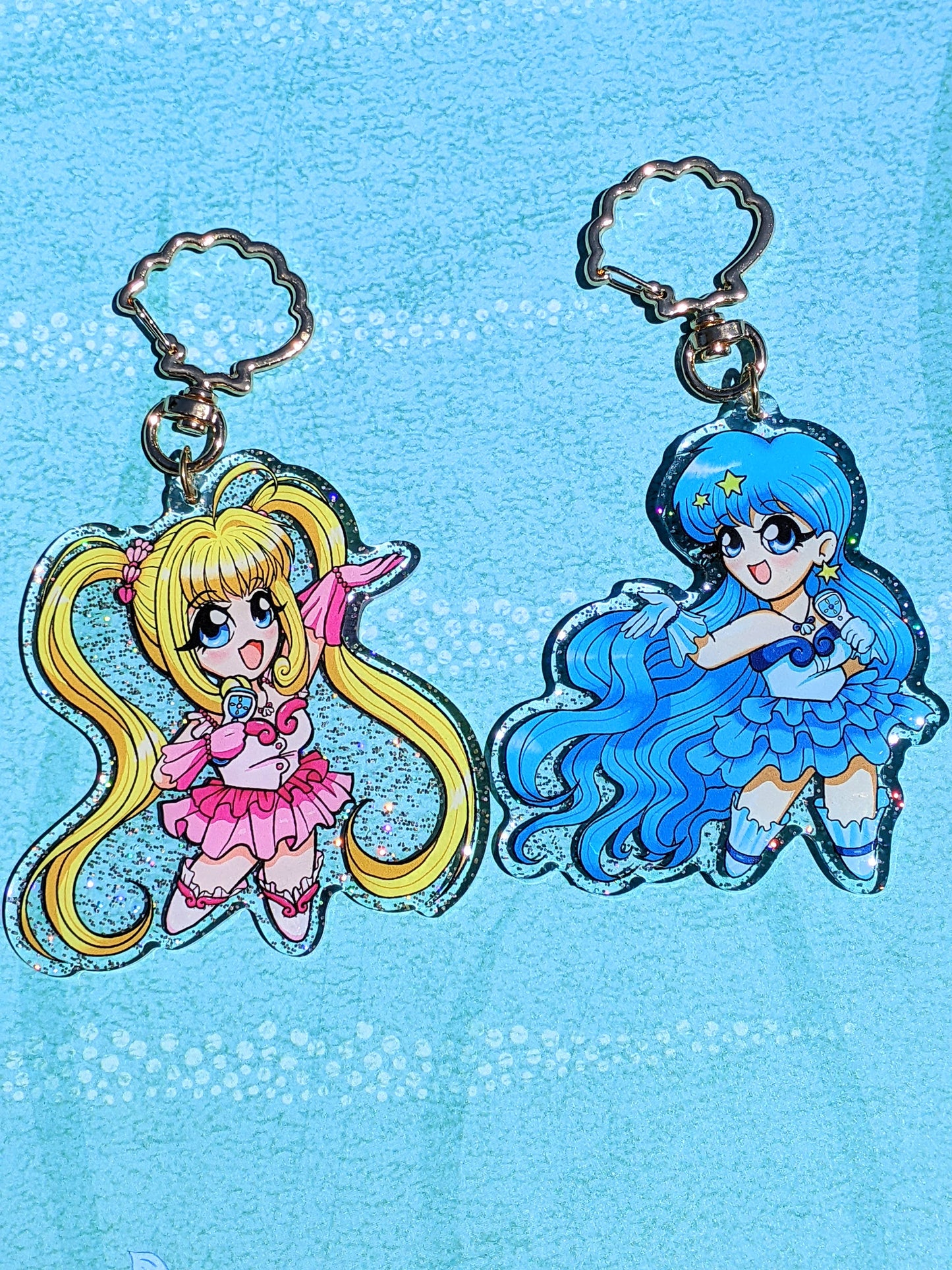 Mermaid Melody Transformation Keychains