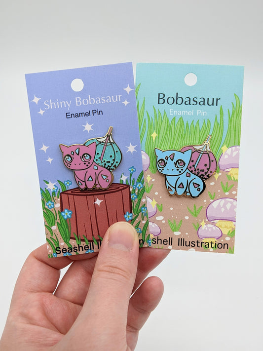Bobasaur Enamel Pins