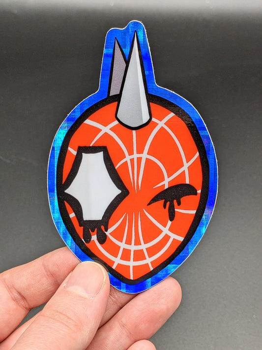 Spider Punk Holographic Vinyl Sticker