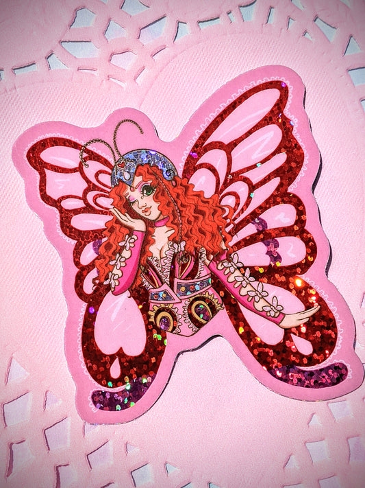 Chappell Roan 3 Inch Glitter Sticker
