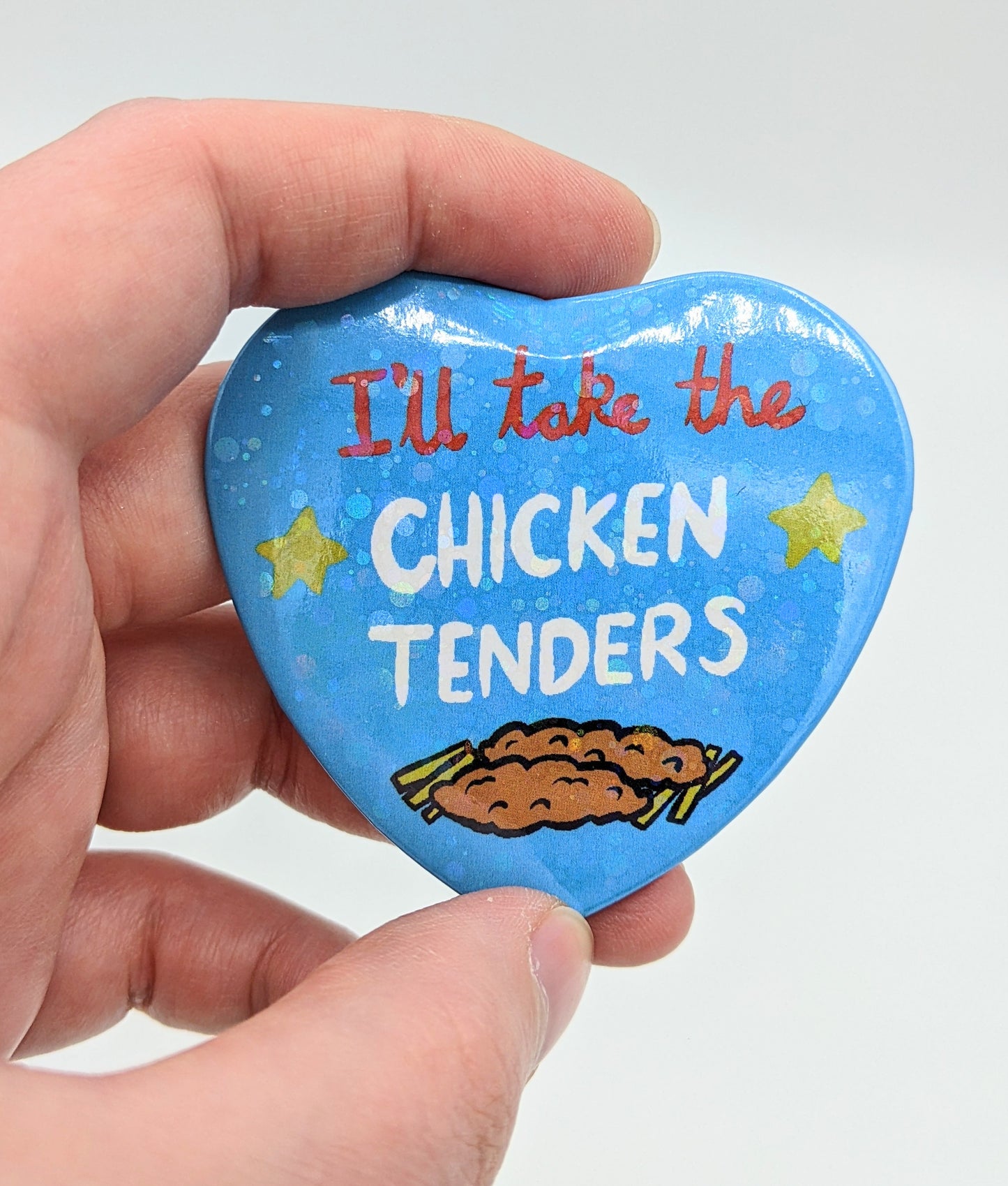 Chicken Tenders Sparkle Button