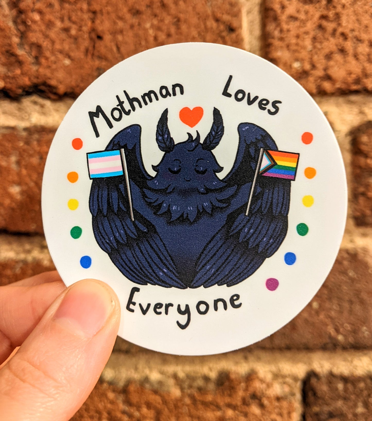 Mothman Love Sticker