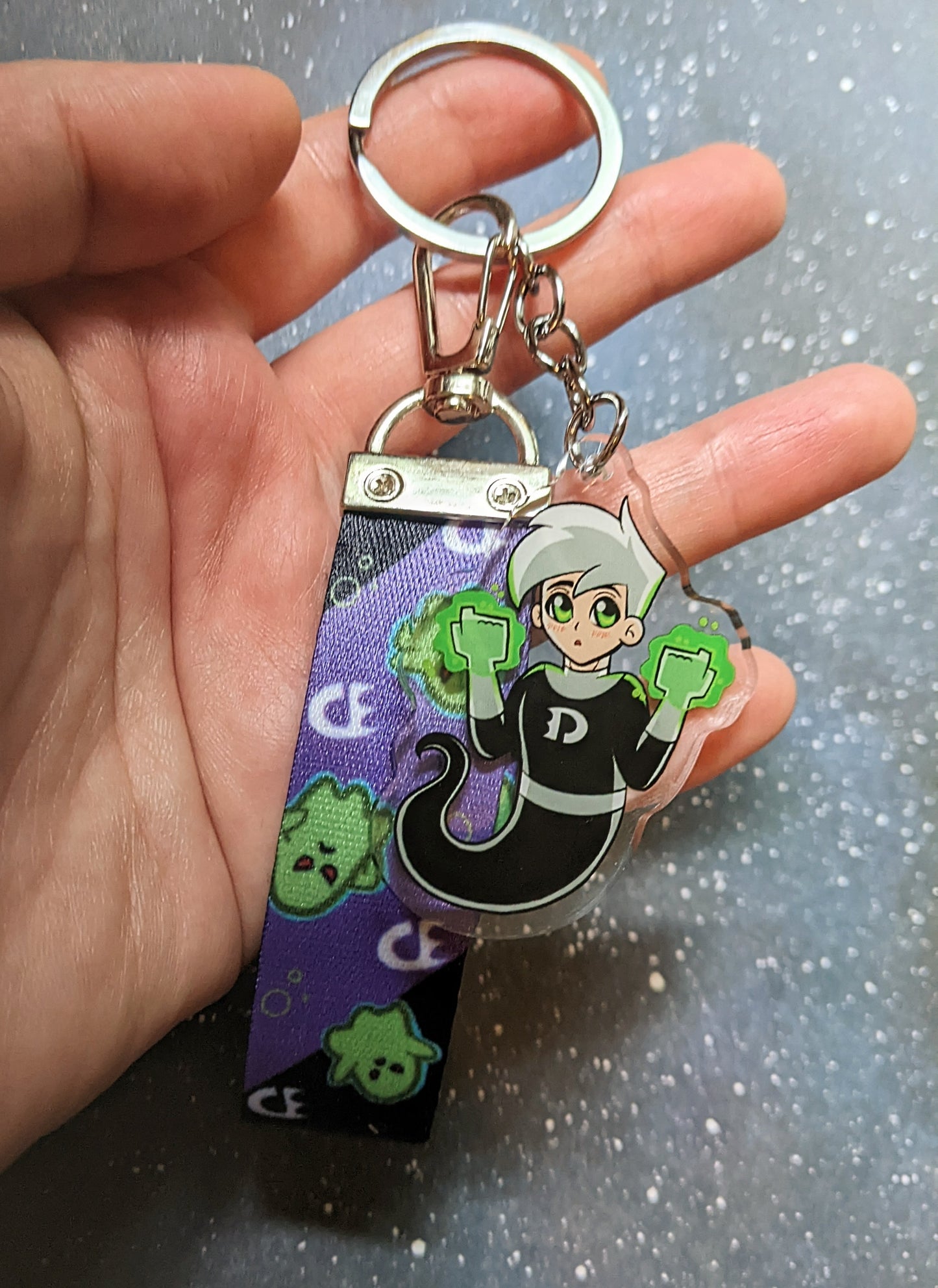 Danny Phantom Lanyard Keychain