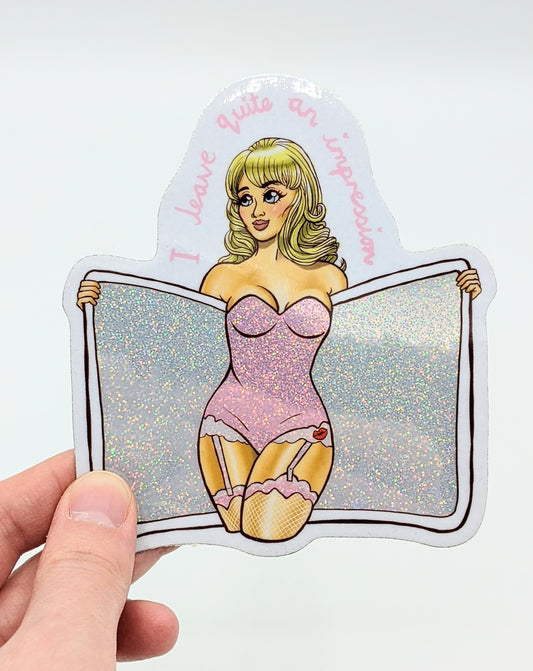 6. Sabrina Glitter Sticker