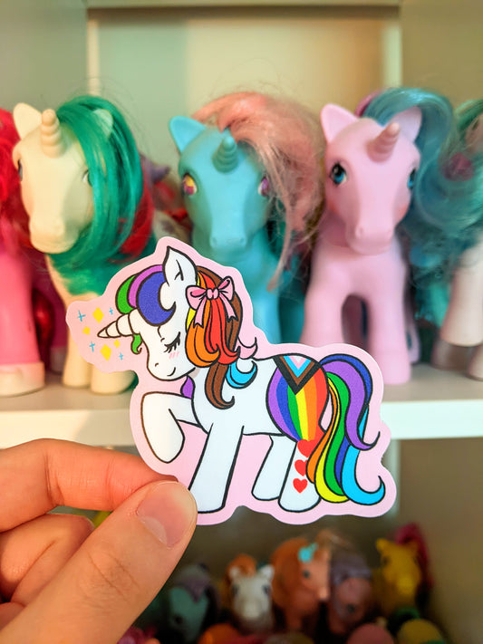 Pride Pony 3 Inch Matte Vinyl Sticker