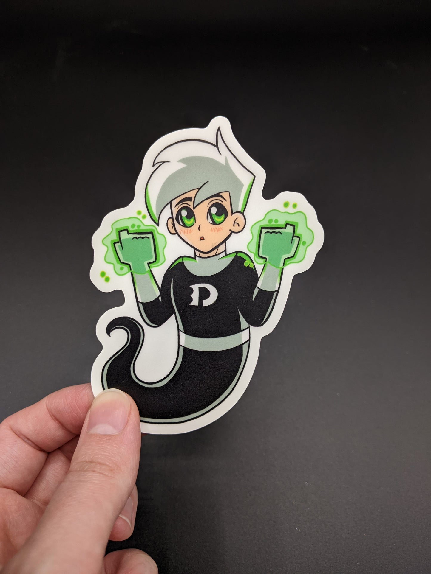 Danny Phantom Glow In The Dark Vinyl Sticker