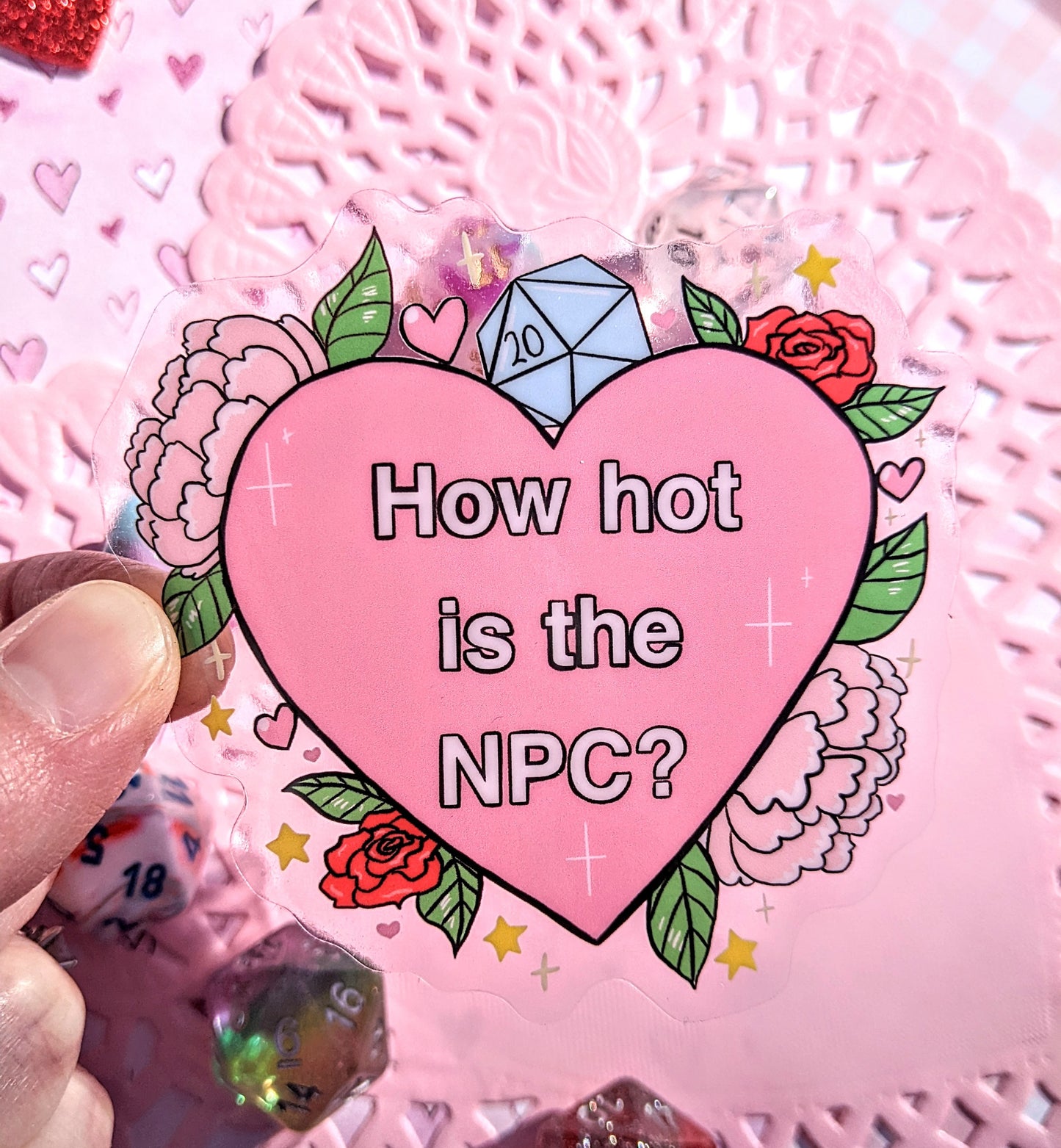 How Hot is the NPC 3 Inch Clear Vinyl Sticker