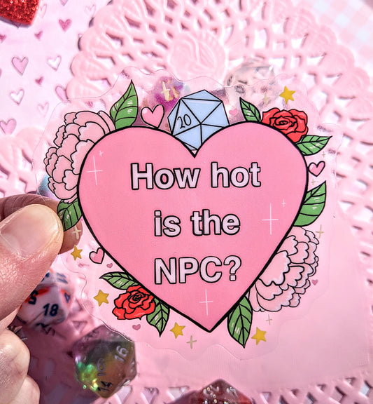 How Hot is the NPC 3 Inch Clear Vinyl Sticker
